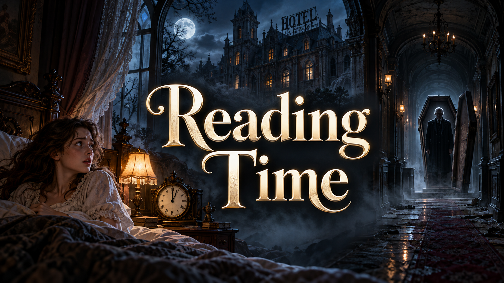 古いホテルと棺の老人、夢から目覚めるEmma。Reading Time